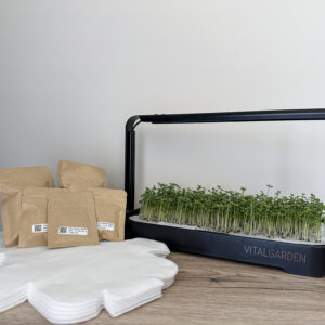 Комплект за микрозеленчуци Vital Garden с пакети семена и подложки